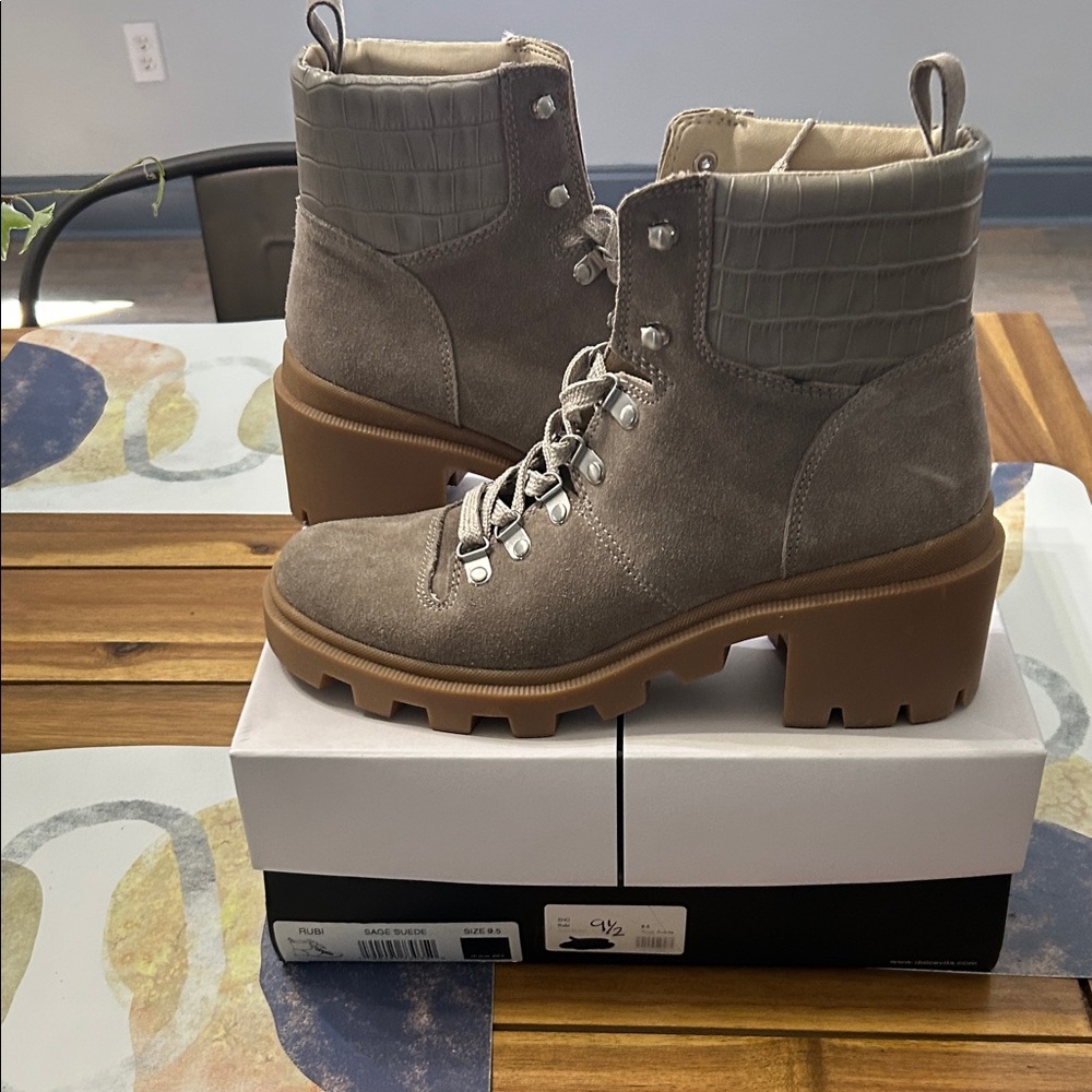 Dolce Vita Rubi Sage Suede Boots